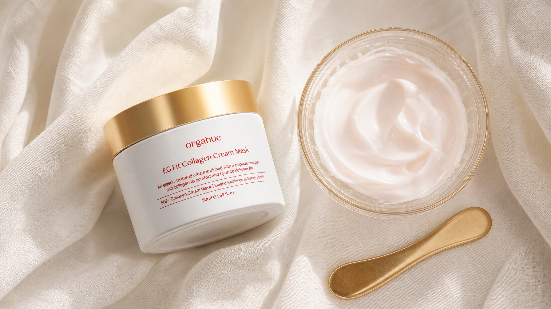 Orgahue EG Fit Collagen Cream Mask overnight K-beauty skincare treatment - Beauty Power