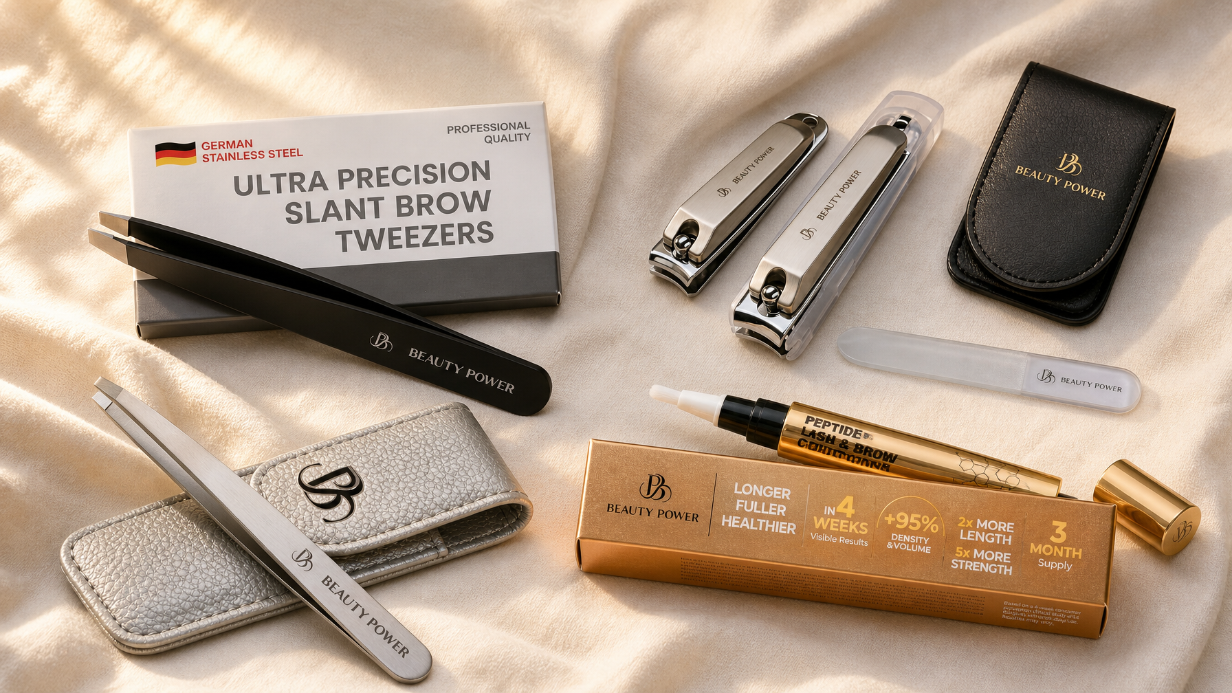 Beauty Power beauty tools — Amazon Prime Day 2026 deals on tweezers, nail kits, eyebrow razor and lash serum