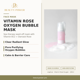 Orgahue Vitamin Rose O2 Therapy Bubble Mask - Korean Spa Pore Mask - 100ml