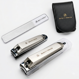 Beauty Power Nail Clippers Set 3-in-1 - Fingernail, Toenail & Glass File, Black