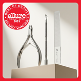 Manicure Set 7 in 1 with Gray Leather Case