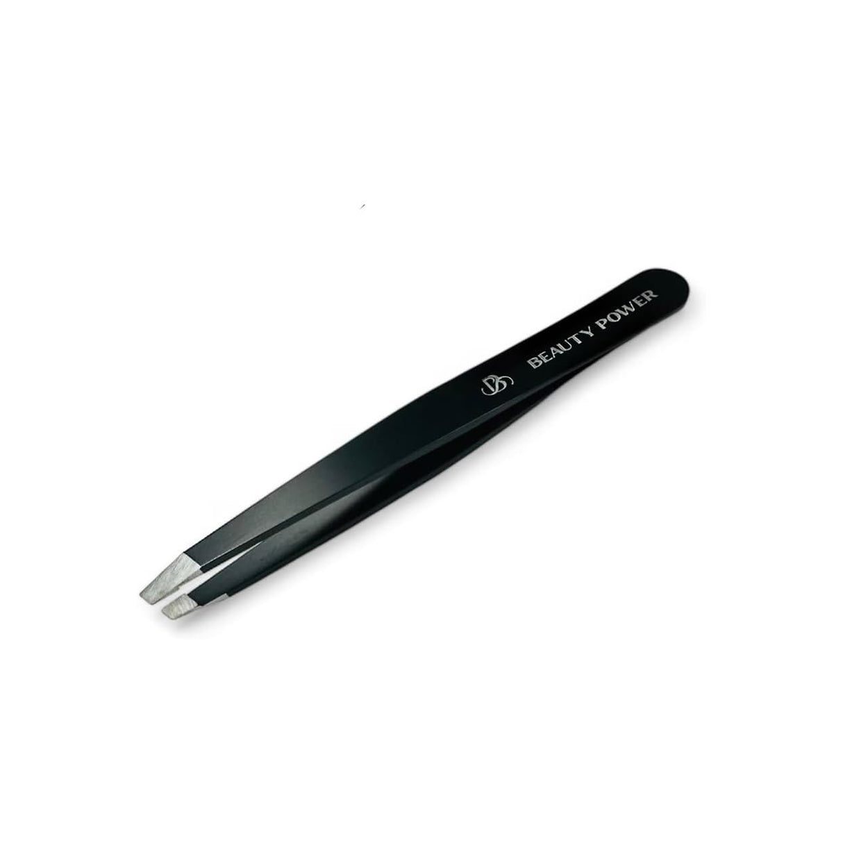 Professional Ultra Precision Slant Eyebrow Tweezers Black
