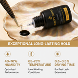 Beauty Power Lash Extension Adhesive Insider 5ml - 0.3s Dry - Black