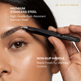 Professional Ultra Precision Slant Eyebrow Tweezers Black