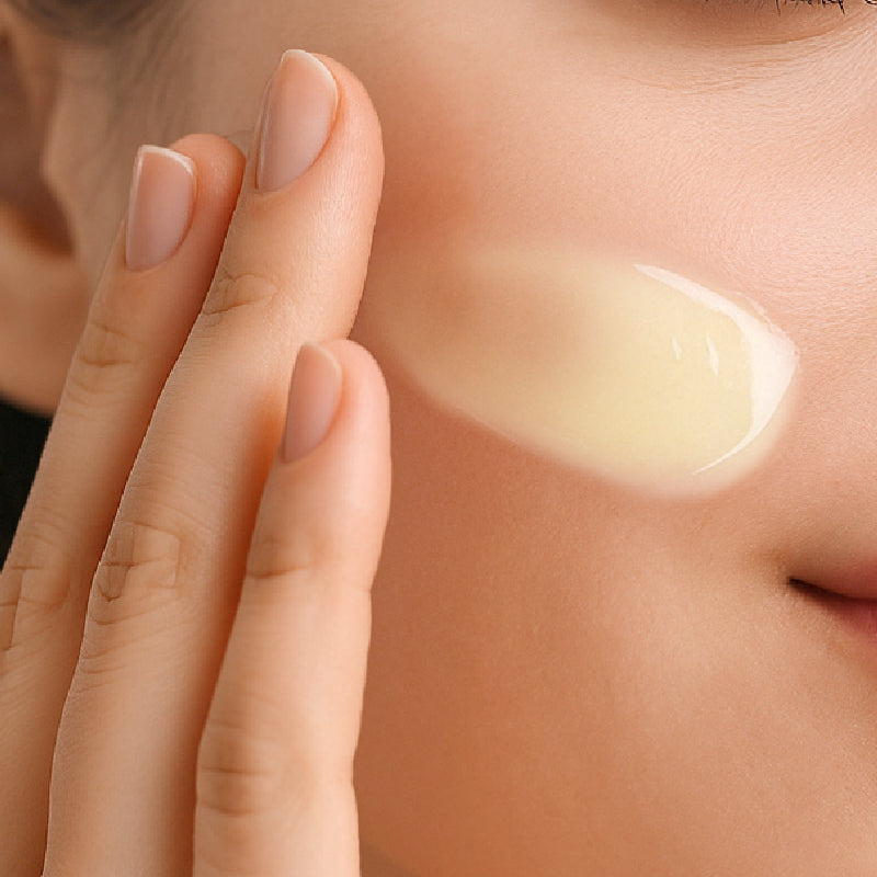 Orgahue Mela Barrier Cream Application on Skin