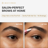 Beauty Power Ultra Precision Slant & Point Eyebrow Tweezers Set with Case - Pink