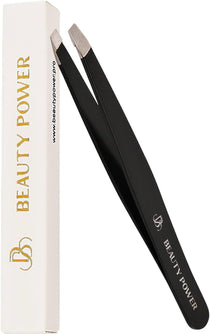 Beauty Power Precision Slant Tweezers - Black