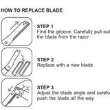 10 Replacement Blades for Eyebrow Razor