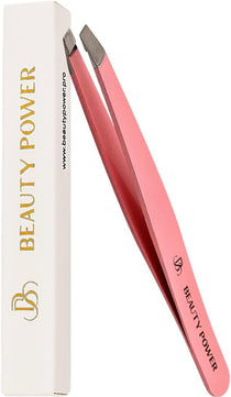 Beauty Power Precision Slant Tweezers - Pink