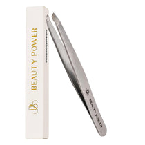 Beauty Power Precision Slant Tweezers - Gray