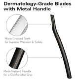 Eyebrow Razor with 6 Blades & Travel Case Black