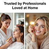 Professional Ultra Precision Tweezers for Eyebrows in Case - Gold