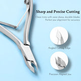 Manicure Set 7 in 1 with Gray Leather Case