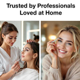 Professional Ultra Precision Tweezers for Eyebrows in Case - Matte Gray