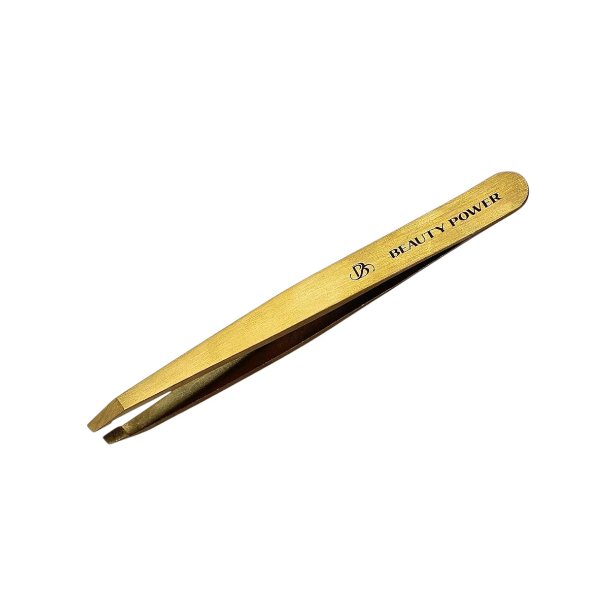 Professional Ultra Precision Slant Eyebrow Tweezers Gold