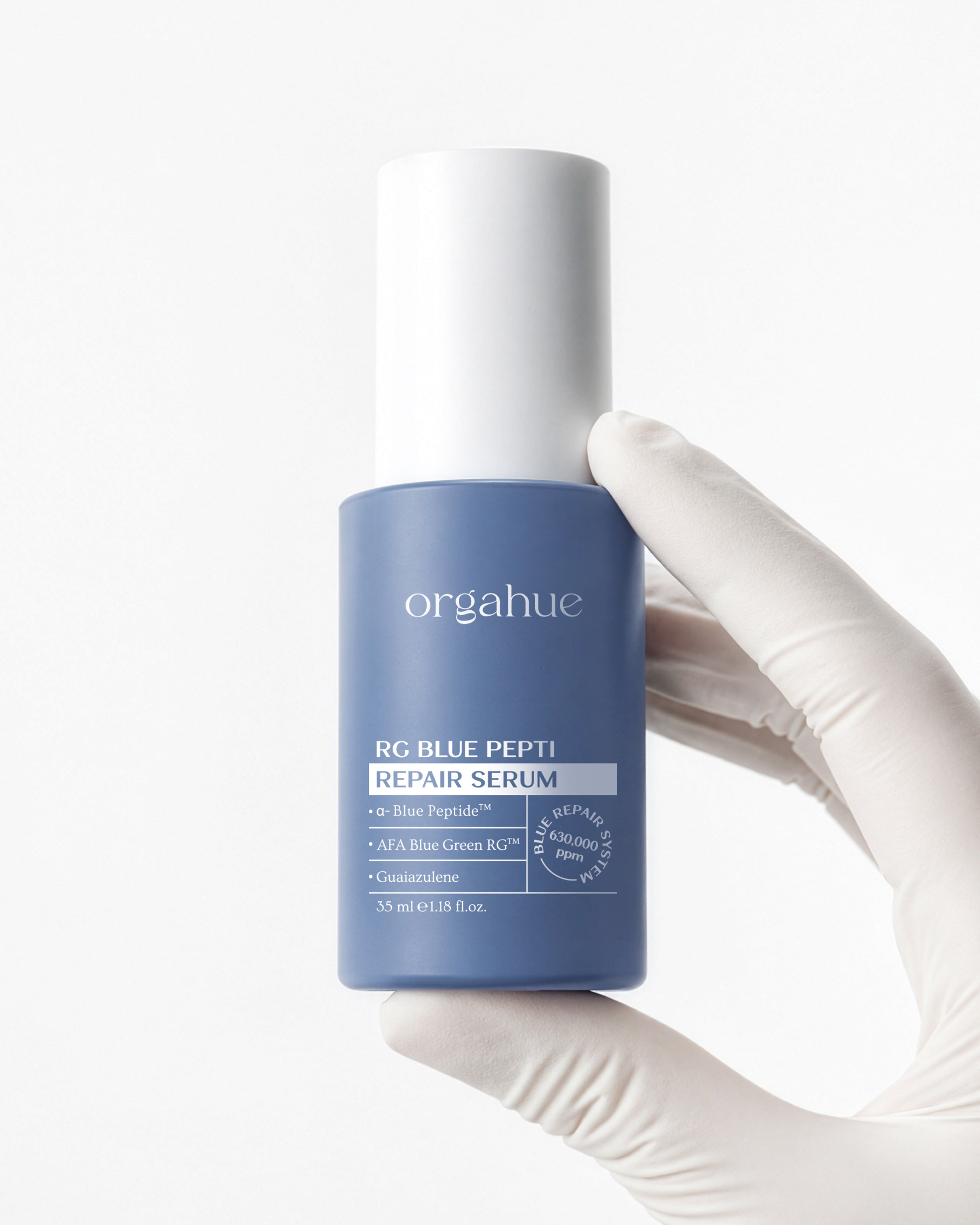 Orgahue RG Blue Pepti Repair Serum Packaging