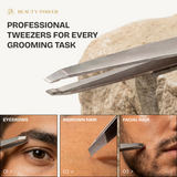 Manicure Set 7 in 1 with Gray Leather Case