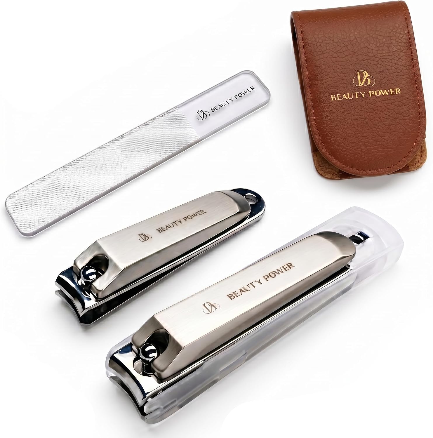 Beauty Power Nail Clippers Set 3-in-1 - Brown
