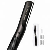 Beauty Power Eyebrow Razor with 6 Blades and Travel Case - Black
