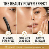 Beauty Power Eyebrow Razor with 6 Blades and Travel Case - Black