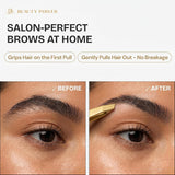 Beauty Power Precision Slant Eyebrow Tweezers - Stainless Steel - Gold