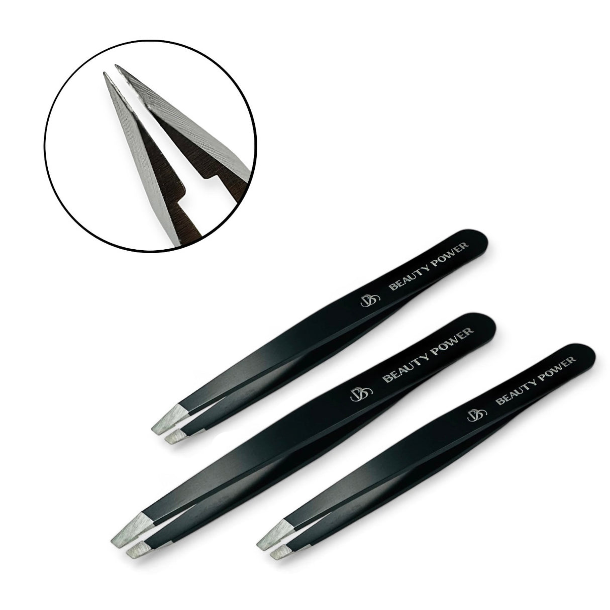 Ultra Precision Slant Brow Tweezer - Set of 3