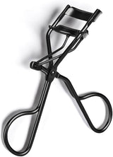 Eyelash Curler with 2 Replacement Pads, Brush for Eyebrows, Sating Travel Bag (Black)