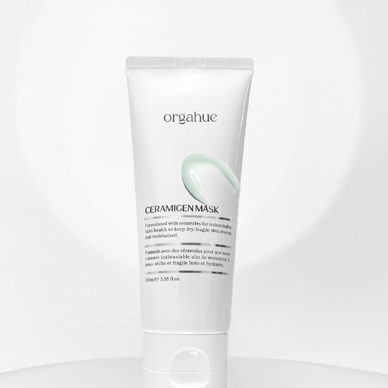 Orgahue Ceramigen Mask tube with cream smear