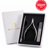 Beauty Power Nail Care Set 3-in-1 - Cuticle Nipper, Pusher & Glass File