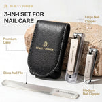 Beauty Power Nail Clippers Set 3-in-1 - Black - image 2