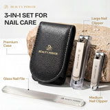 Beauty Power Nail Clippers Set 3-in-1 - Black - image 2