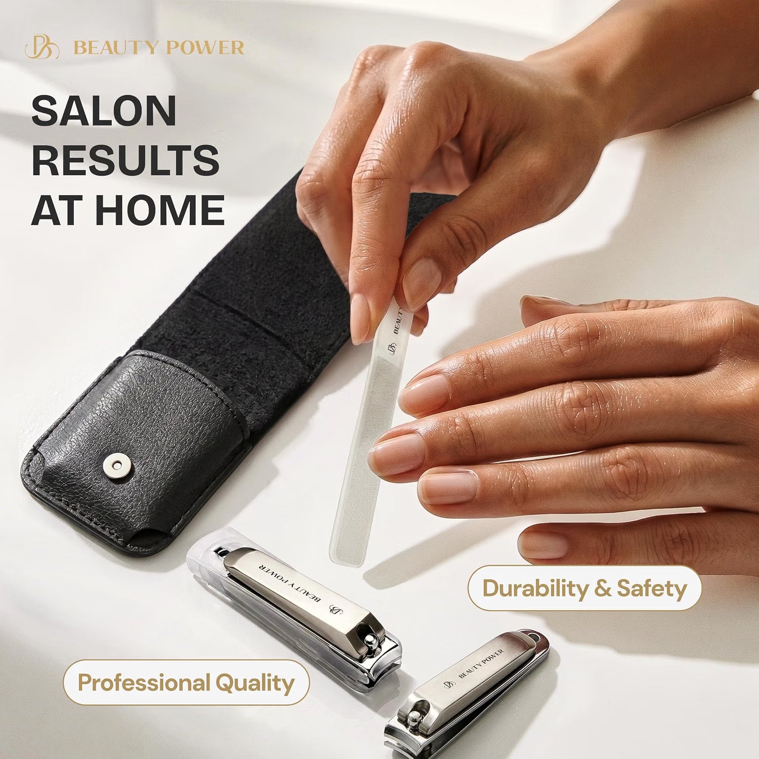 Beauty Power Nail Clippers Set 3-in-1 - Black - image 6