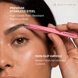[AMAZON SALE - LAST CHANCE - WHILE SUPPLIES LAST] Precision Slant Eyebrow Tweezers - Pink