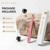 [AMAZON SALE - LAST CHANCE - WHILE SUPPLIES LAST] Precision Slant Eyebrow Tweezers - Pink