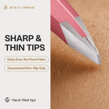 [AMAZON SALE - LAST CHANCE - WHILE SUPPLIES LAST] Precision Slant Eyebrow Tweezers - Pink