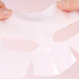 Orgahue EG Fit Pore Mask sheet mask applied to face - pore minimizing