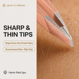 [AMAZON SALE - LAST CHANCE - WHILE SUPPLIES LAST] Precision Slant Eyebrow Tweezers - Rose Gold